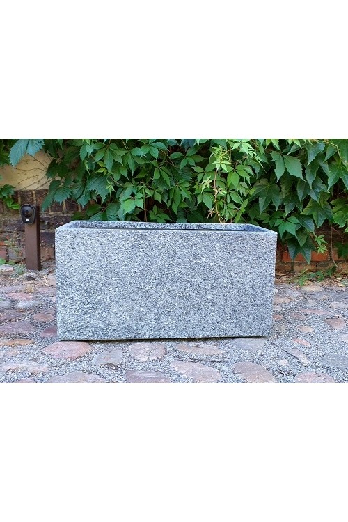 D Donica Mary skrzynia szary granit s/1 25321 - 59x30x30 cm - doniczki-poznan.pl