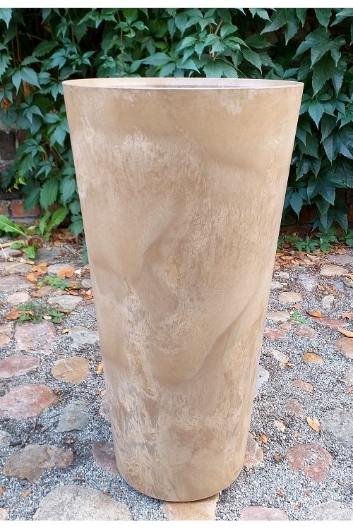 Donica Artstone Claire wazon brązowy taupe 9797 - 37x70 cm - doniczki-poznan.pl