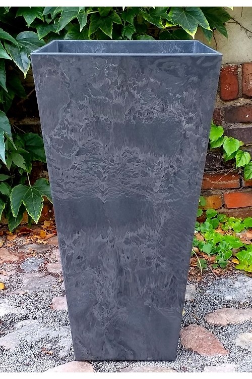 Donica ArtStone Ella wazon czarny 9710 - 35x35x70 cm
