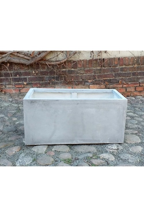 Donica cement skrzynia szara 138127 - 59x30x30,5 cm - doniczki-poznan.pl