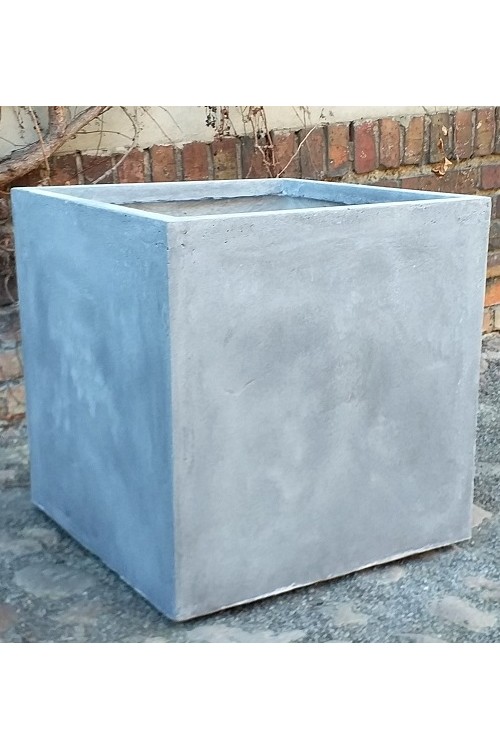 Donica cement szecian szary 138122 - 50x50x50 cm - doniczki-poznan.pl