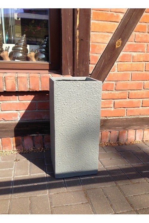 Donica cementowa Faktura supek s/1 24273 - 28x28x60 cm