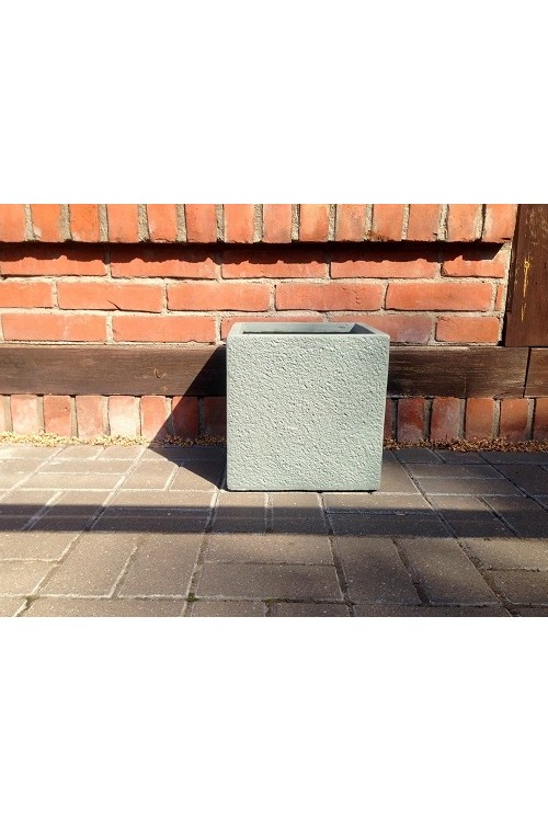 Donica cementowa Faktura szecian s/1 24270 - 30x30x30 cm