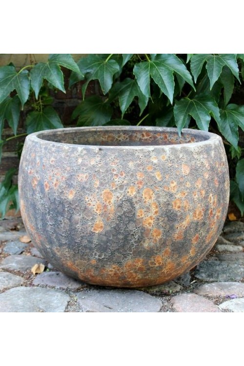 Donica Garden Old rust vulcano kula s/3 138348 - 58x39 cm - doniczki-poznan.pl