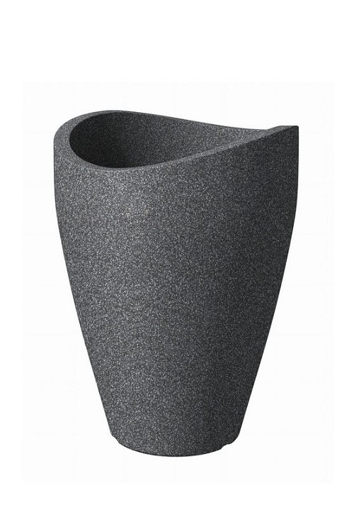 Donica High czarny granit 14516 - 39x54 cm - doniczki-poznan.pl