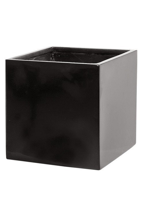 Donica kwadratowa czarna z włókna szklanego 9372 - 25x25 cm - 9