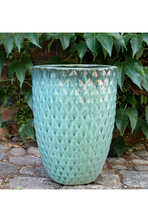 Donica Misty diament wysoka zielona s/2 79995417 - 30x42 cm - doniczki-poznan.pl