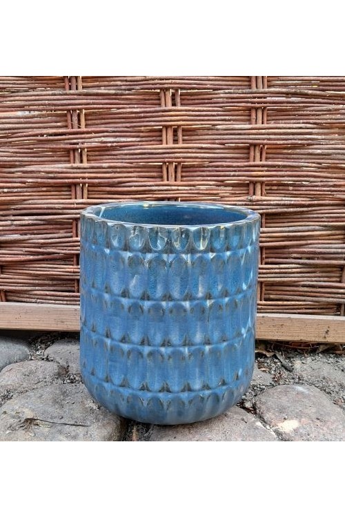 Donica walec Naranjas niebieski s/2 79995712 - 24x26 cm