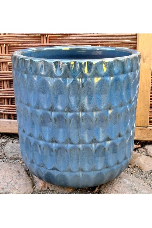 Donica walec Naranjas niebieski s/4 79995714 - 36,5x34,5 cm