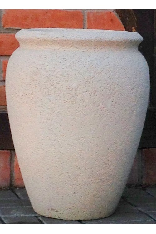 Donica waza wysoka biały kamień 24895 - 55x70 cm - doniczki-poznan.pl
