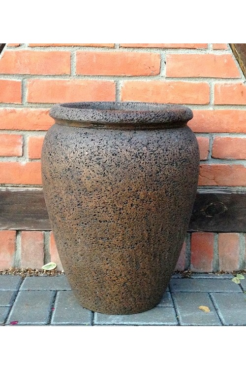 Donica waza wysoka brzowy kamie 24900 - 39x49 cm - doniczki-poznan.pl