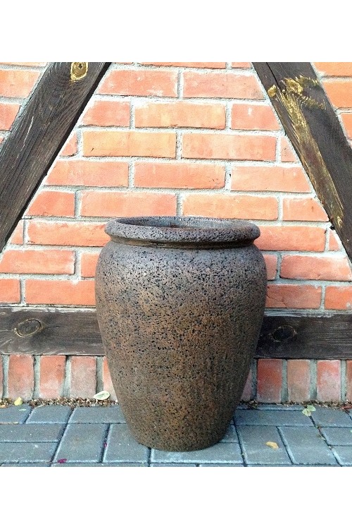 Donica waza wysoka brzowy kamie 24901 - 26x33 cm
