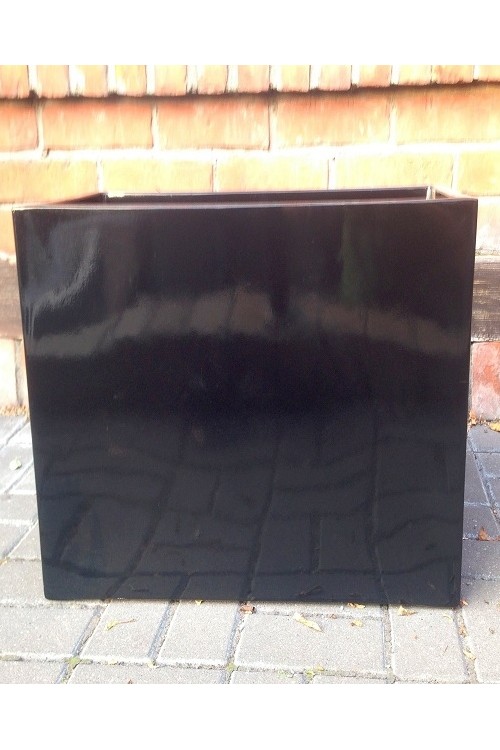 Donica z włókna szklanego czarna ścianka R25126 - 75x28x75