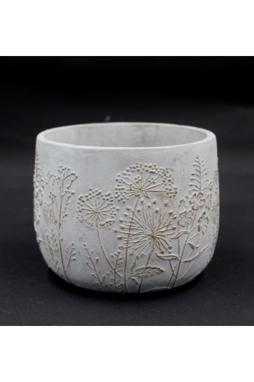 Doniczka betonowa Flowers Gold s/2 612258- 18,5x14,5 cm