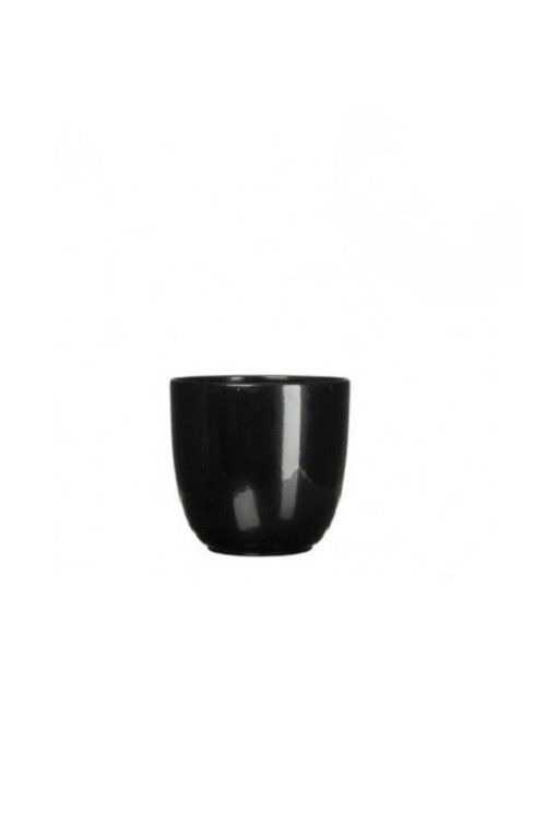 Doniczka Tusca czarna (e) 7942 - 13,5x13 cm