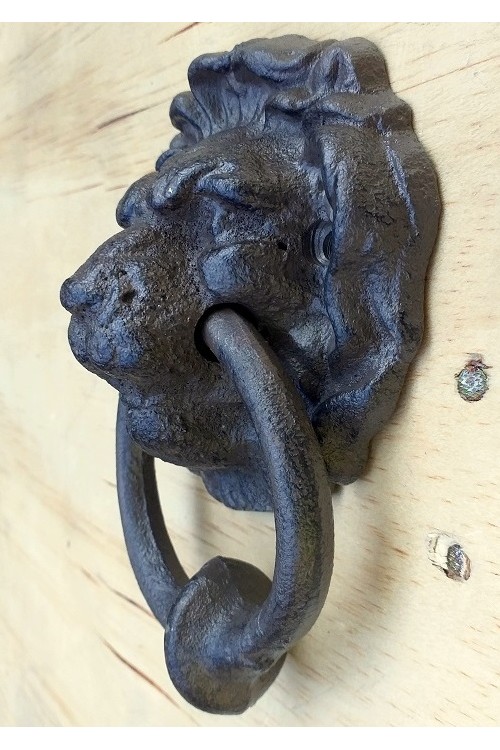 Kołatka żeliwna Lew 11675 - 15,5x11,5x5 cm