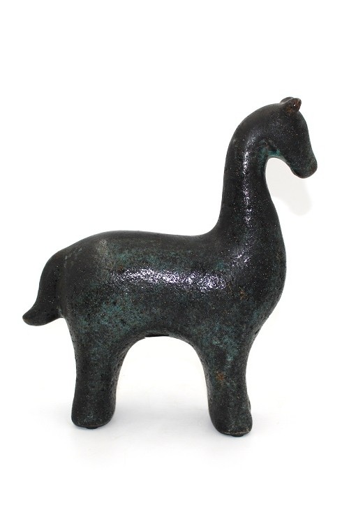 Koń Caballo czarny duży 1420156 - 24x9 cm