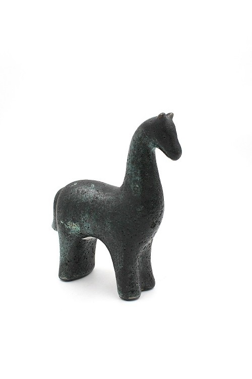 Koń Caballo czarny mały 1420155 - 21x7 cm