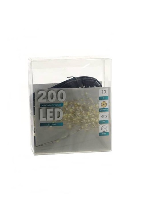 Łańcuch LED drucik 200 diod + timer 163063 - 500 cm fotografia 2