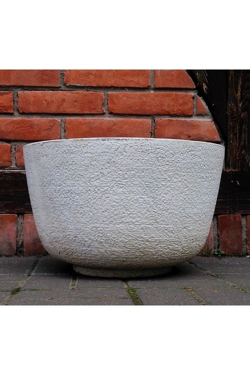 Misa okrągła biała cementowa s/2 25066 - średnica 45 cm - doniczki-poznan.pl
