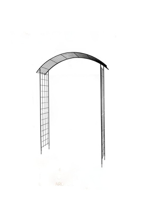 Stalowa pergola ogrodowa z kratką 11051 -wysokość 255 cm