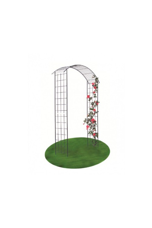 Stalowa pergola ogrodowa z kratką 11051 -wysokość 255 cm fotografia 2