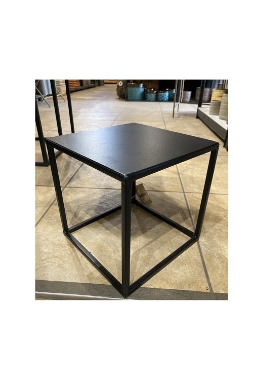 Stolik metalowy kwadrat czarny s/1 612227 - 18x18 cm