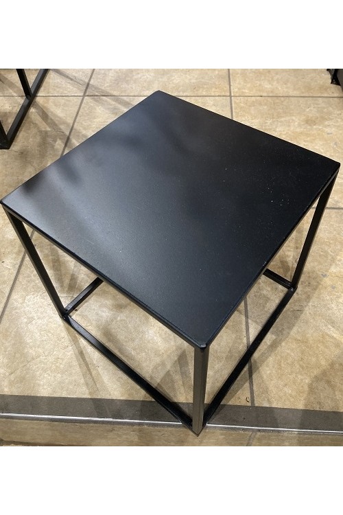 Stolik metalowy kwadrat czarny s/1 612227 - 18x18 cm - 3