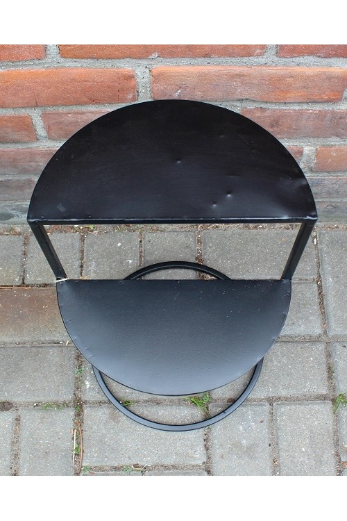 Stolik metalowy przyścienny czarny s/1 612119 - 28x28x47 cm fotografia 5