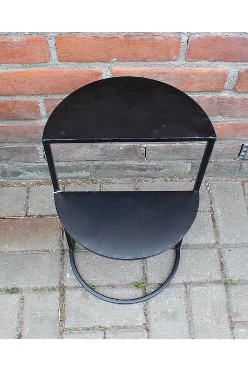 Stolik metalowy przyścienny czarny s/1 612119 - 28x28x47 cm - 6