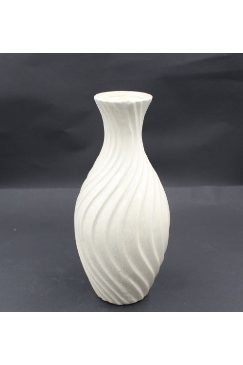 Wazon ceramiczny biay 612302 - 15,5x33 cm - doniczki-poznan.pl