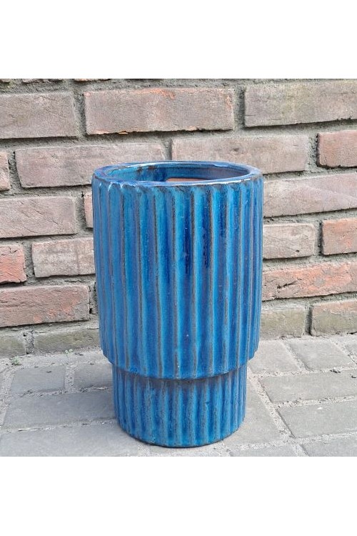 Wazon Sorrento niebieski s/2 79995500 - 29x44 cm