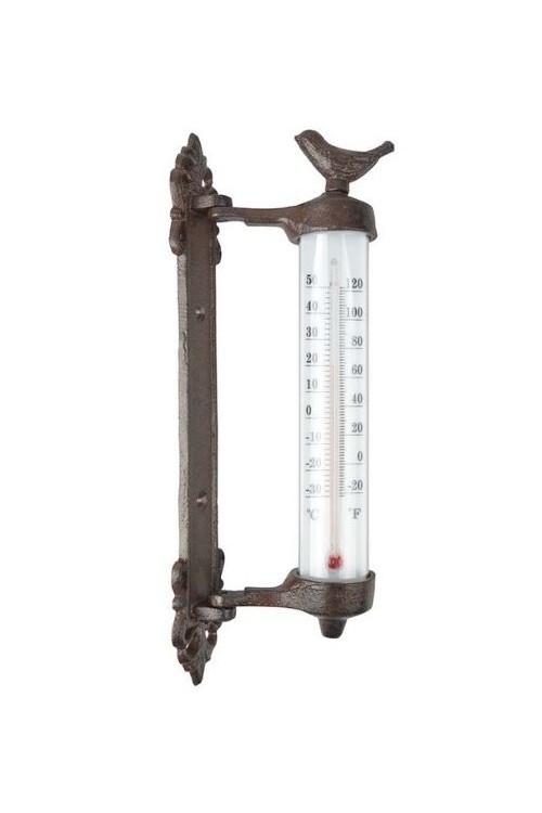 eliwo Termometr zaokienny z ptaszkiem 11771 - 9,4x5,4x27,3 cm  