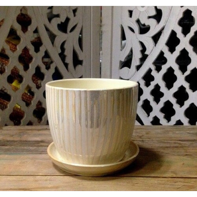 Doniczka Perła w paski