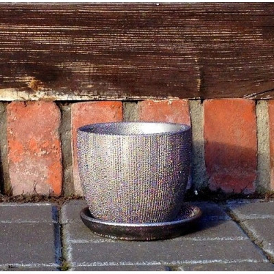 doniczka Stare Srebro