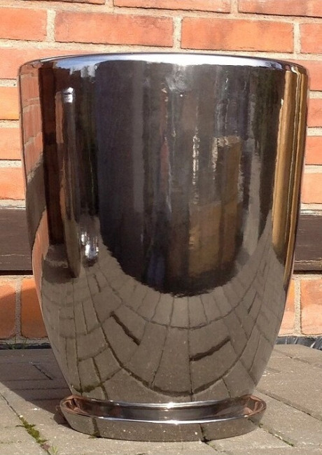 Donica Szalin wysoka srebrna mirror