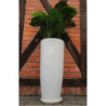 Donica Szalin wąski wazon biały