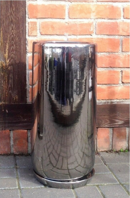 Donica Szalin wysoki walec srebrny mirror