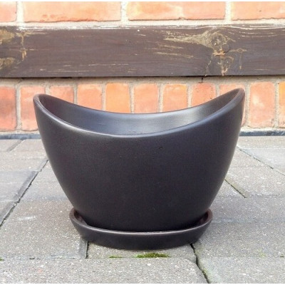 Donica Yide łódka mała czarna matowa