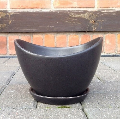 Donica Yide łódka mała czarna matowa