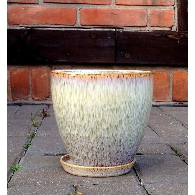 Doniczka Szalin krem mała