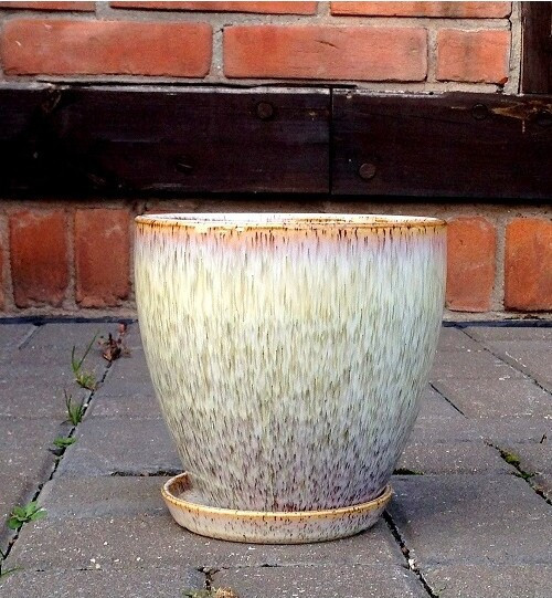 Doniczka Szalin krem mała