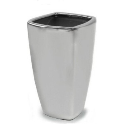 Donica Mirror srebrny wysoki wazon