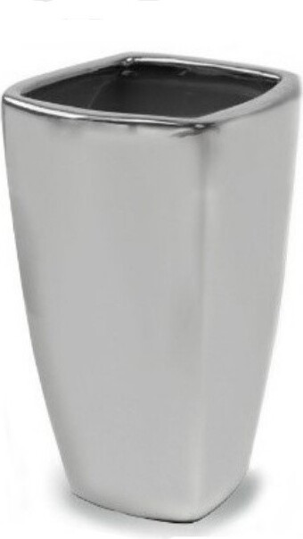 Donica Mirror srebrny wysoki wazon