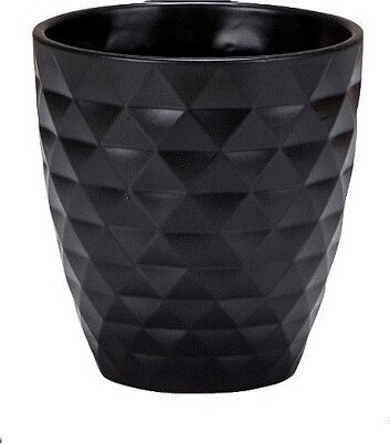 Doniczka storczykówka Diament czarna