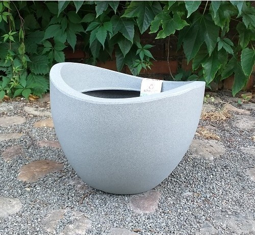 Donica Wave Globe szary granit