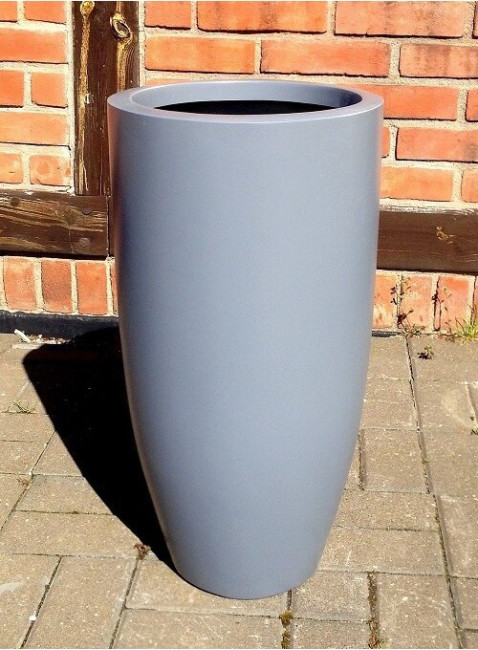 Donica z włókna szklanego wazon szary