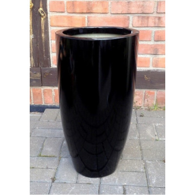 Donica z włókna szklanego wazon czarny