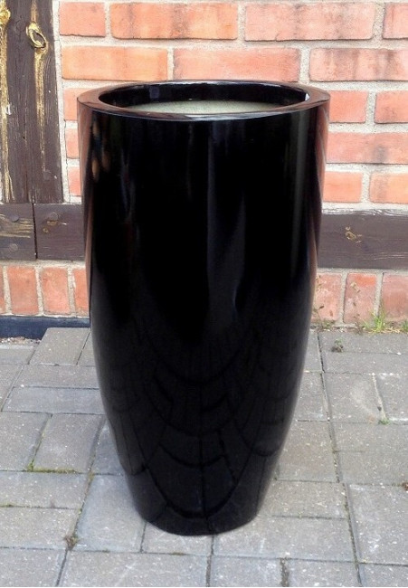 Donica z włókna szklanego wazon czarny