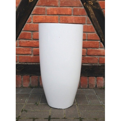 Donica z włókna szklanego wazon biały